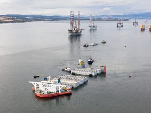 First shipment of caissons units