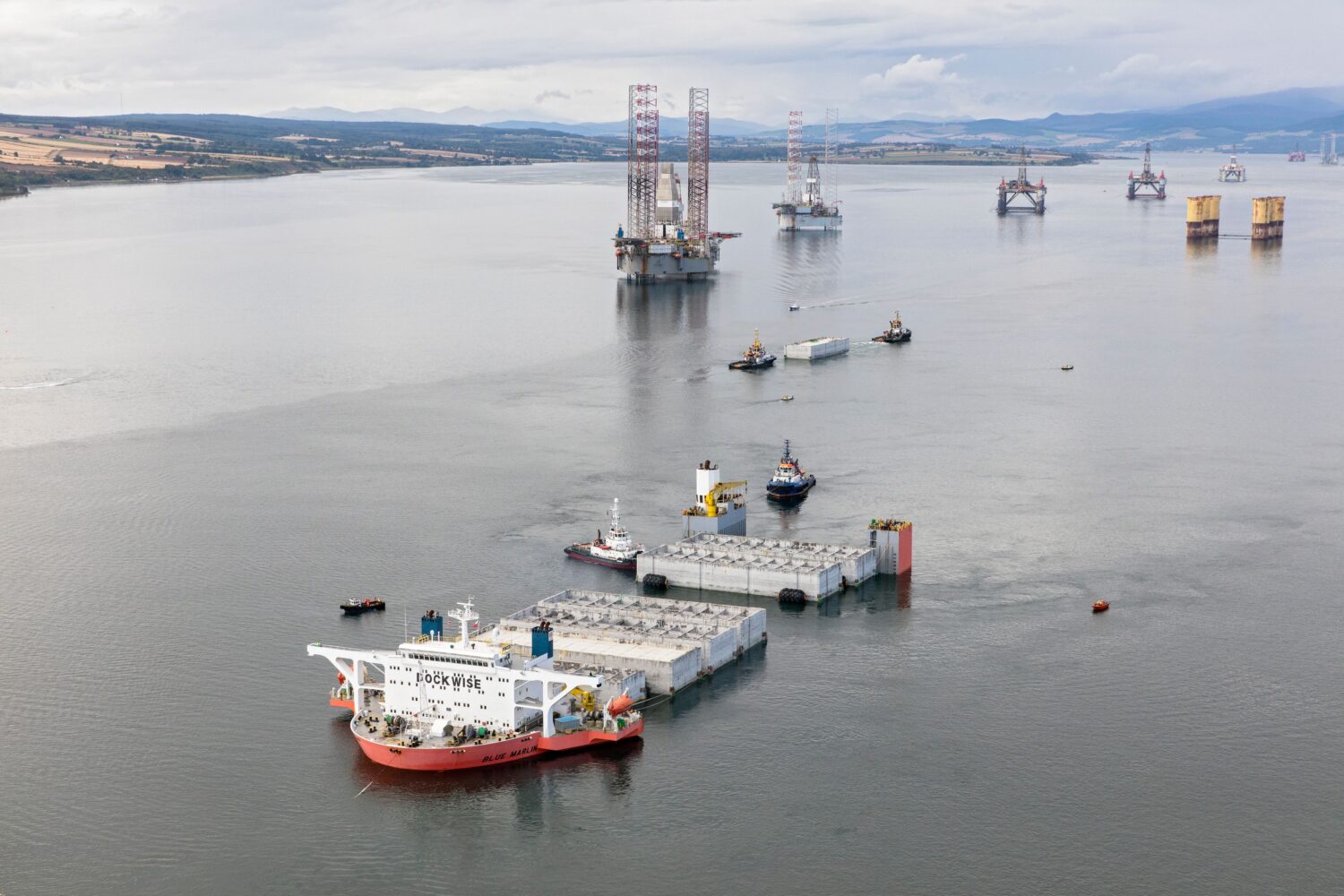 First shipment of caissons units