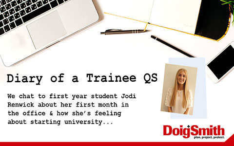 Diary of a Trainee QS: The Journey Begins...